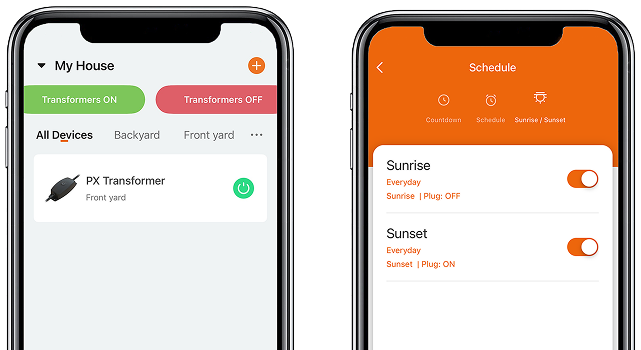 App Screenshot on mobile phones.