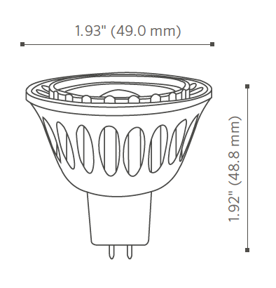 MR-16 Eco Dimensions