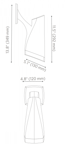 FX Luminaire A-ST5 Aluminum Down Light Line Voltage 1 a st5 dimensions