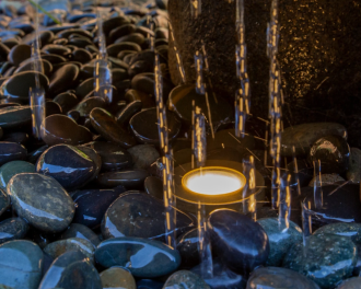 LP Underwater Light in Fountain